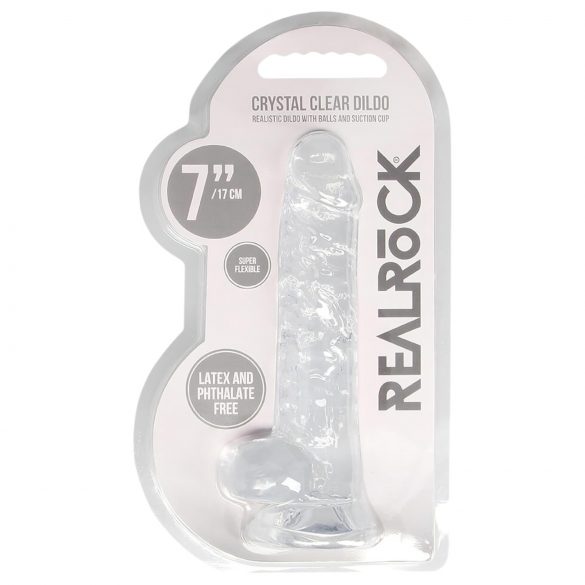 REALROCK - Dildo realista transparente (17cm)