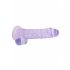 REALROCK - Dildo realista translúcido - morado (19cm)