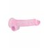 REALROCK - dildo realista rosa translúcido (19 cm)