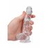 REALROCK - Dildo realista transparente (15 cm)