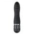 Vibrador Easytoys Diamond Ribbed negro con textura