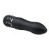 Vibrador Mini Curvado Diamante - Negro