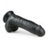 Easytoys: Dildo con ventosa y testículos 20cm - negro