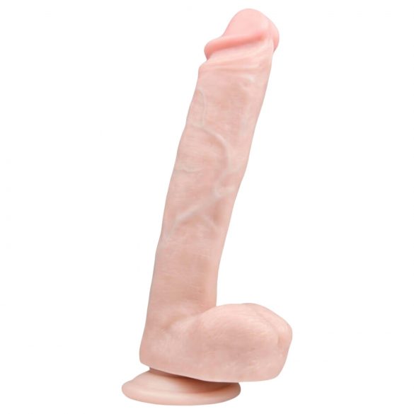 Easytoys - Dildo con testículos y base (26,5cm) - natural