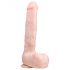 Easytoys - Gran dildo con ventosa y testículos (29,5 cm) - natural