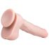 Easytoys - Gran dildo con ventosa y testículos (29,5 cm) - natural