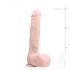 Easytoys - Gran dildo con ventosa y testículos (29,5 cm) - natural