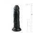 Easytoys - dildo realista con ventosa (15,5cm) - negro