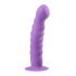 Dildo ondulado con base (lila)