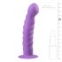 Dildo ondulado con base (lila)