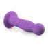 Dildo ondulado con base (lila)