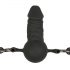 Easytoys - Mordaza con dildo trasero (negro)