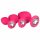 Juego de plugs anales Easytoys Diamond (rosa)