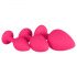 Juego de plugs anales Easytoys Diamond (rosa)