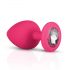 Juego de plugs anales Easytoys Diamond (rosa)