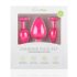 Juego de plugs anales Easytoys Diamond (rosa)