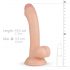 Fantasy Realista Vince - Dildo con escroto y prepucio - 19,5cm (natural)