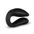 Panthra Zuna - vibrador doble recargable e impermeable (leopardo-negro)