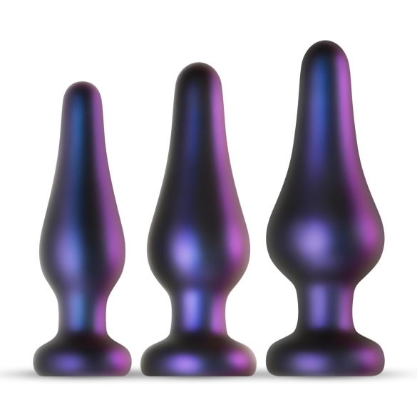 Hueman Comets - Set de plugs anales de silicona (3 piezas) - morado