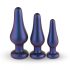 Hueman Comets - Set de plugs anales de silicona (3 piezas) - morado