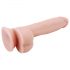 Señor Dixx 19,5cm: Dildo ventosa con testículos, natural