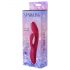 Vibrador Dúo Julia Brillante - recargable, rojo vibrante