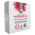 Kit JO All-in-one: lubricante y masaje caliente (3 uds)