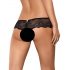 Obsessive Merossa - tanga abierta con strass - negro