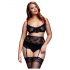 BACI Plus Size - lace lingerie trio - black (XL-XXL)