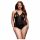 BACI Plus Size - Halterneck, Sheer Bodysuit - Black (XL-XXL)