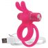 Ohare - Anillo vibrador recargable con conejo (rosa)