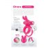 Ohare - Anillo vibrador recargable con conejo (rosa)