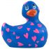 Mi Patito Romance 2.0 - vibrador impermeable (azul-rosa)