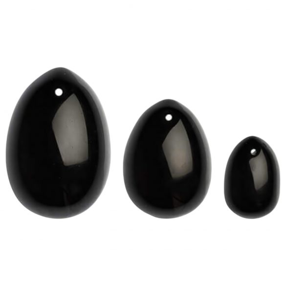 Set de bolas Yoni - Obsidiana negra (3 uds.)