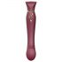 ZALO Queen - Vibrador rojo G-punto y clítoris con ondas de impulso