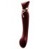 ZALO Queen - Vibrador rojo G-punto y clítoris con ondas de impulso