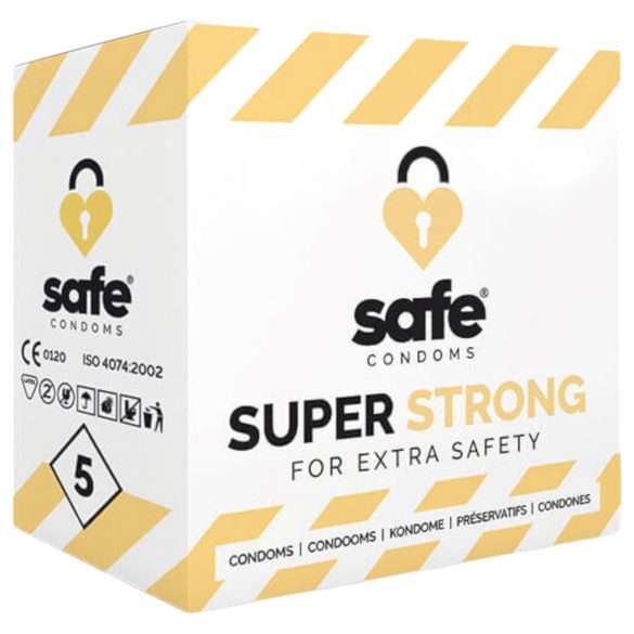 SAFE Super Strong - preservativos extra fuertes (5 uds)