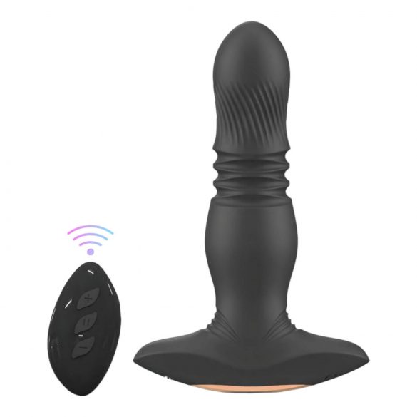 Vibrador anal lujoso Roy - recargable y control remoto (negro)